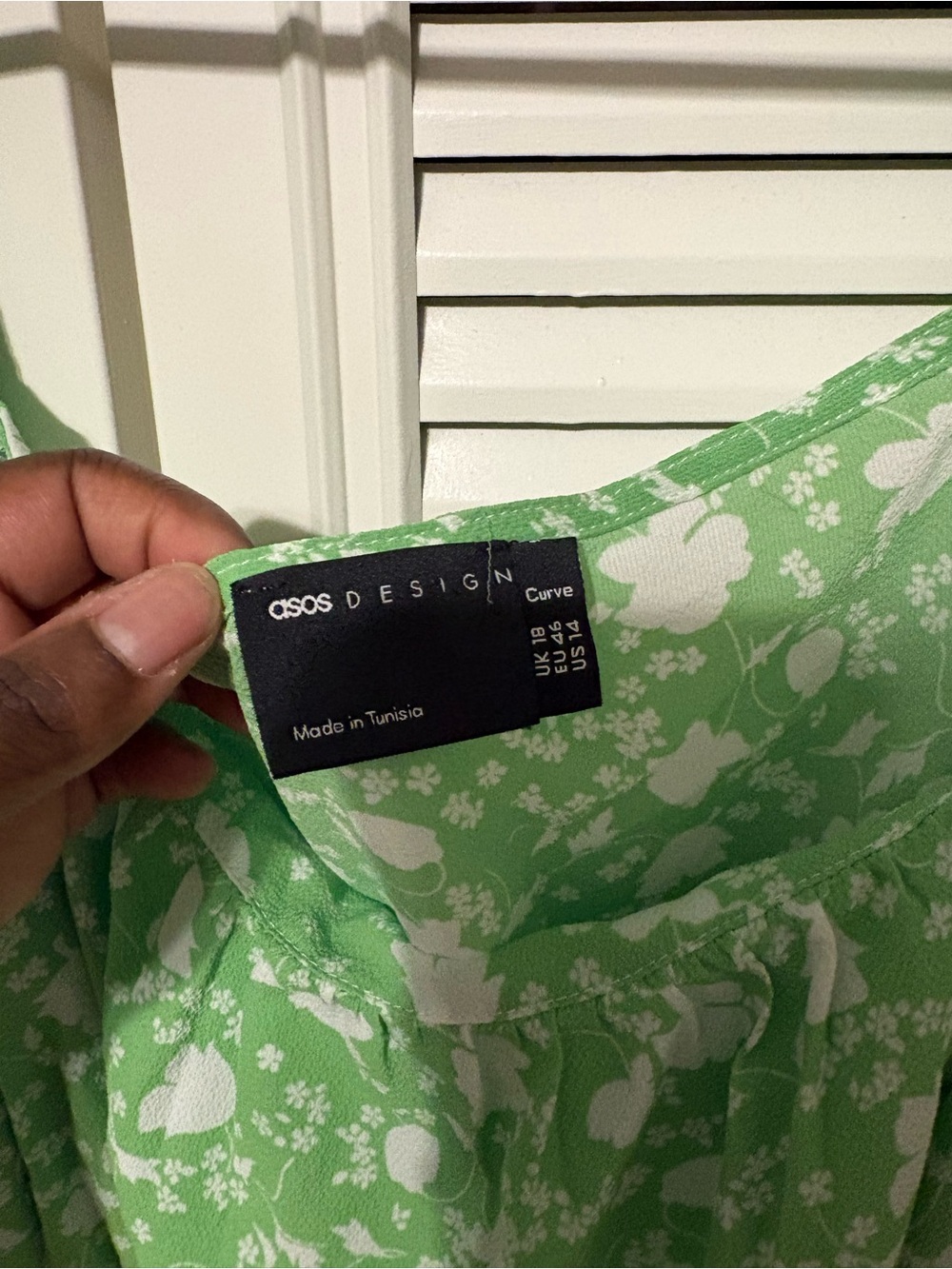 ASOS Curve Light Green Floral Maxi Dress - Picture 2 of 3